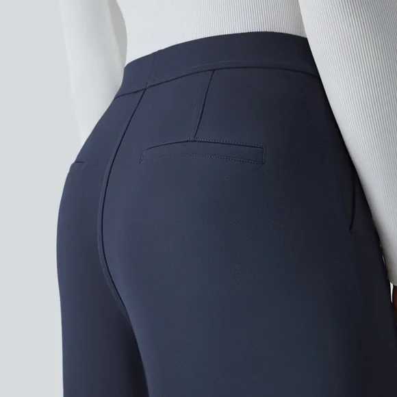 Halara Flex™ High Waisted Pocket Straight Leg Crepe Work Pants - Picture 5 of 5